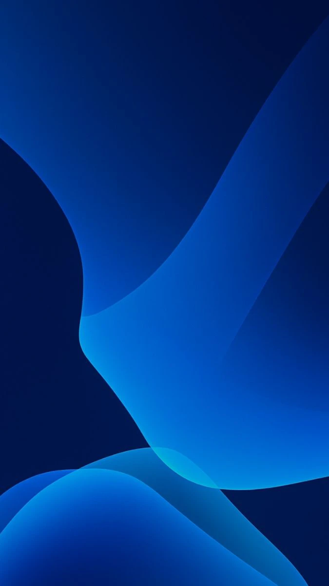 Ảnh nền iOS 19 màu xanh lam cổ điển cho điện thoại