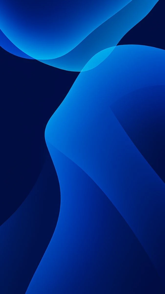 Ảnh nền iOS 19 màu xanh lam cổ điển cho iPhone