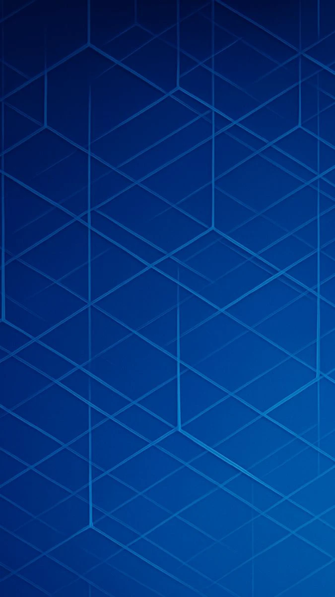 Wallpaper iOS 19 màu xanh lam cổ điển cho điện thoại