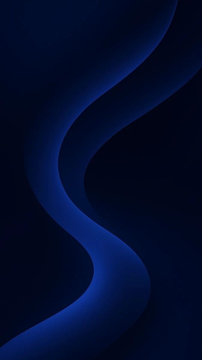 Hình nền iOS 19 màu xanh lam đậm sang trọng