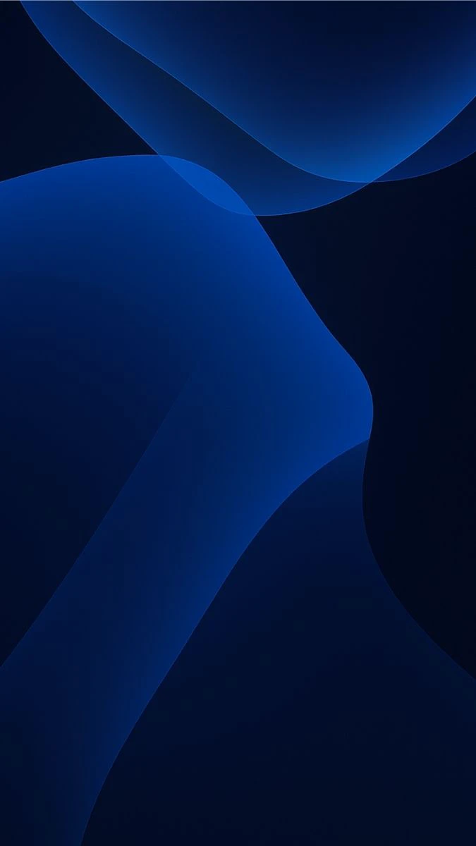 Hình nền iOS 19 màu xanh lam đậm sang trọng cho iPhone