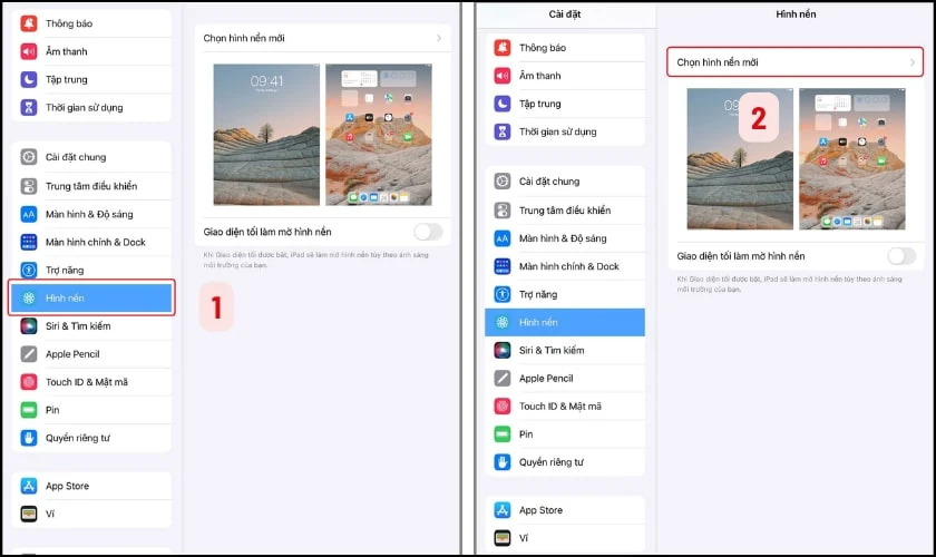 Cách đổi hình nền iOS 26.2 trên iPad