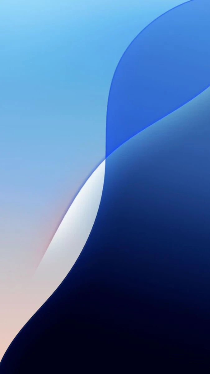 Ảnh nền iOS 26 màu xanh lam cổ điển