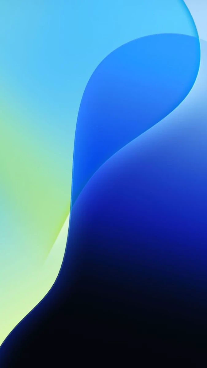 Wallpaper iOS 26 màu xanh lam cổ điển