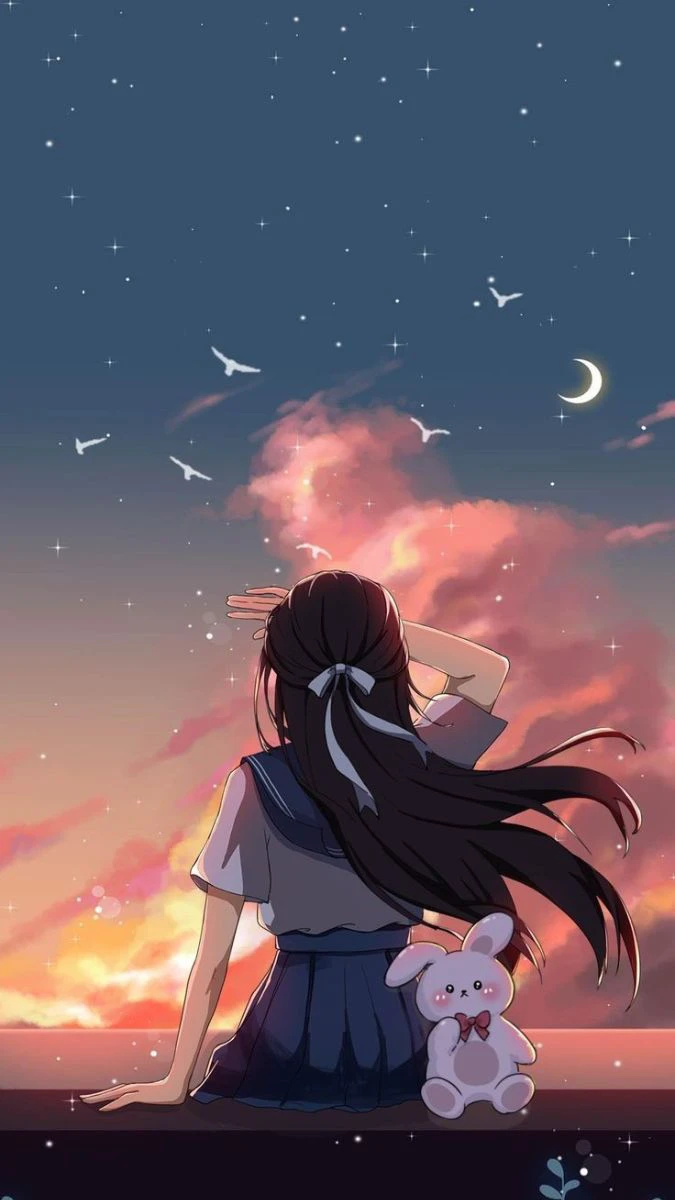 Wallpaper iOS 26.3 chủ đề anime miễn phí tải