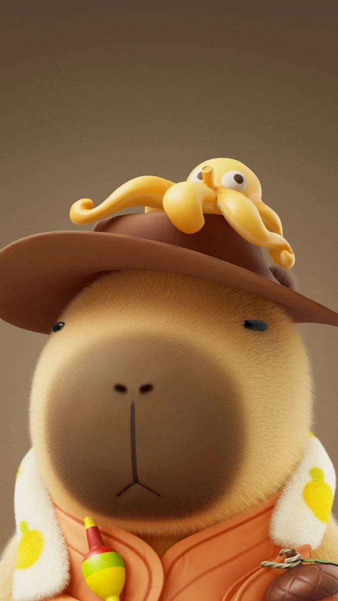 Hình nền iOS 26.4 Capypara