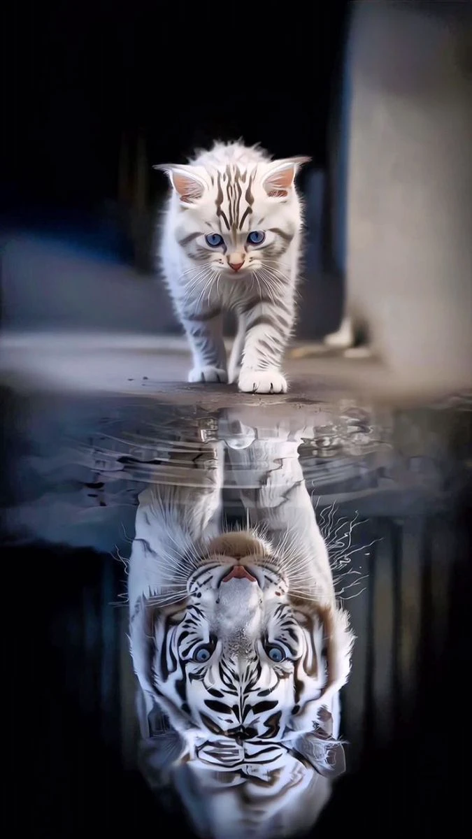 Wallpaper iOS 26.4 hình con hổ