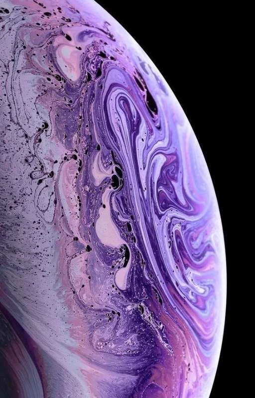 Ảnh nền iPhone 11 vũ trụ màu tím