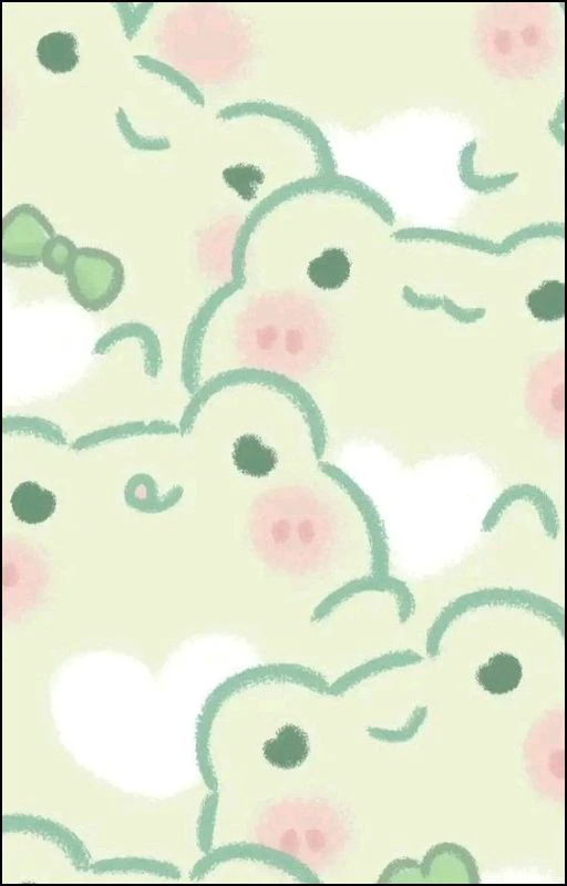 Wallpaper iPhone 11 hoạt hình ếch xanh dễ thương