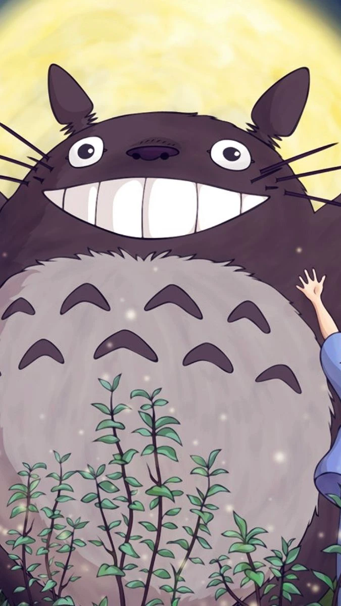 Ảnh nền iPhone 15 Pro nhân vật Totoro