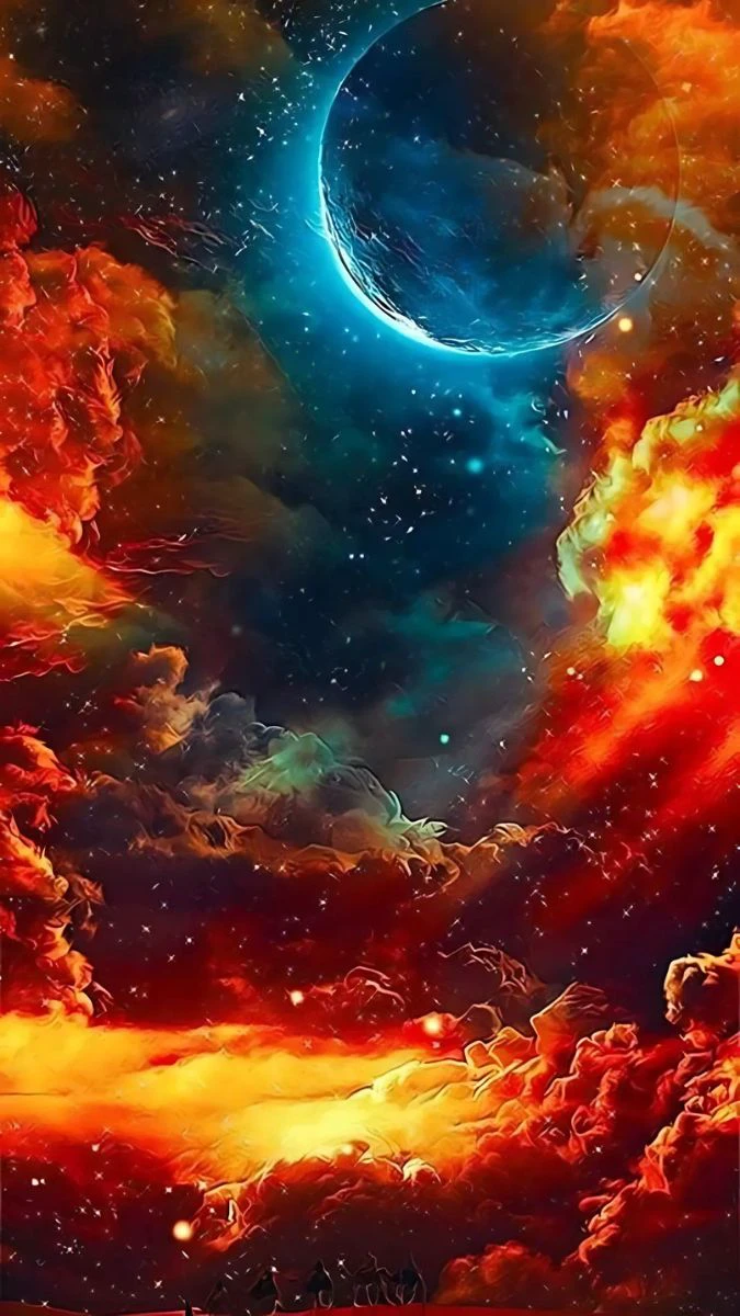 Wallpaper 15 Pro Max chủ đề vũ trụ