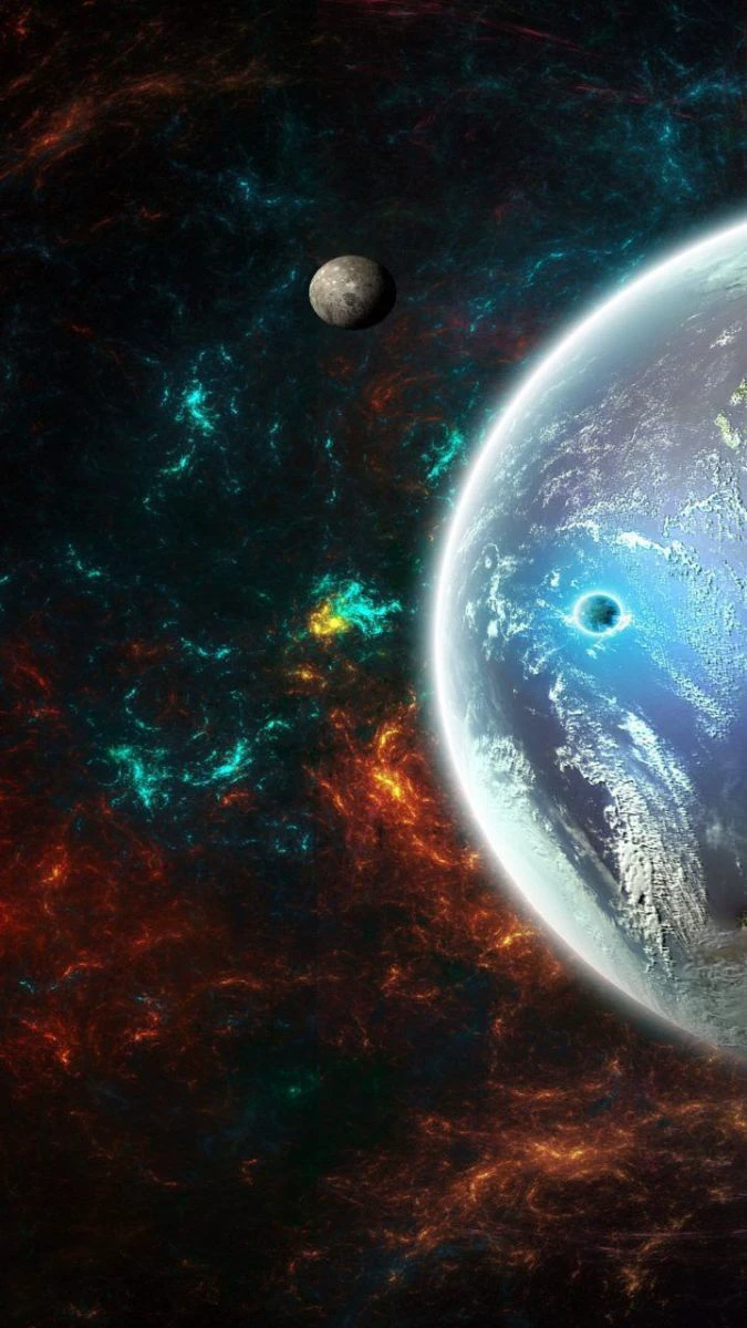 Hình nền iPhone 17e không gian và vũ trụ