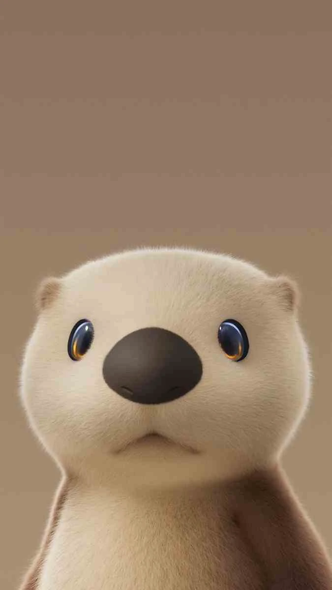Hình nền không gian 3D iOS 26 chủ đề động vật đáng yêu