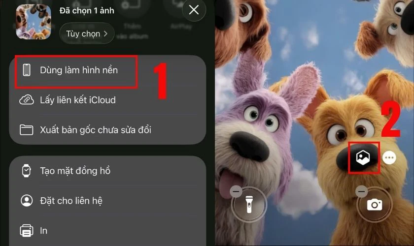 Cài đặt hình nền