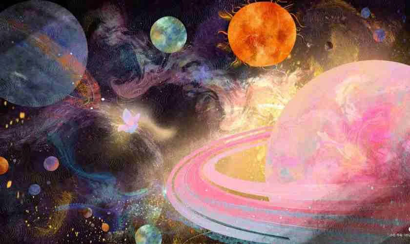 Hình Nền Không Gian 3D Ios 26 Cho Macbook Chủ Đề Vũ Trụ Màu Sắc