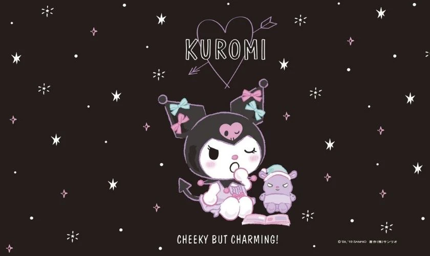 Bộ hình nền Kuromi cute phát sáng cool ngầu xinh nhất