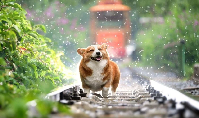 Hình nền máy tính Corgi cute