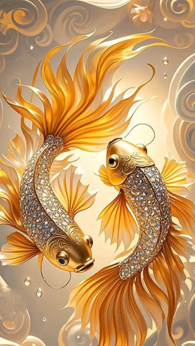 Hình cặp cá vàng