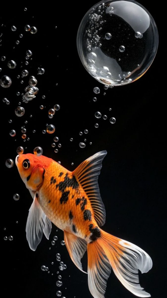 Wallpaper mệnh Thổ về con cá