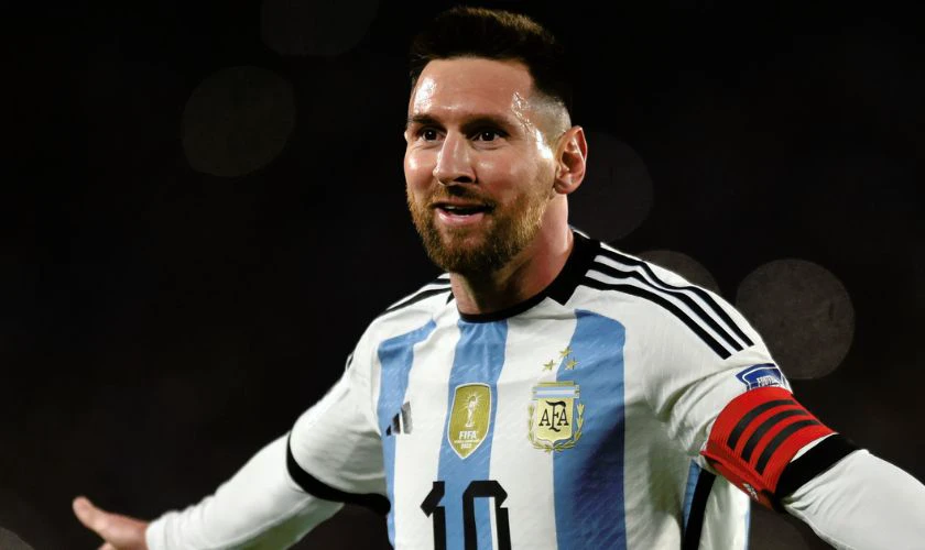 Ảnh nền cầu thủ Messi đội tuyển quốc gia Argentina Full HD trên máy tính