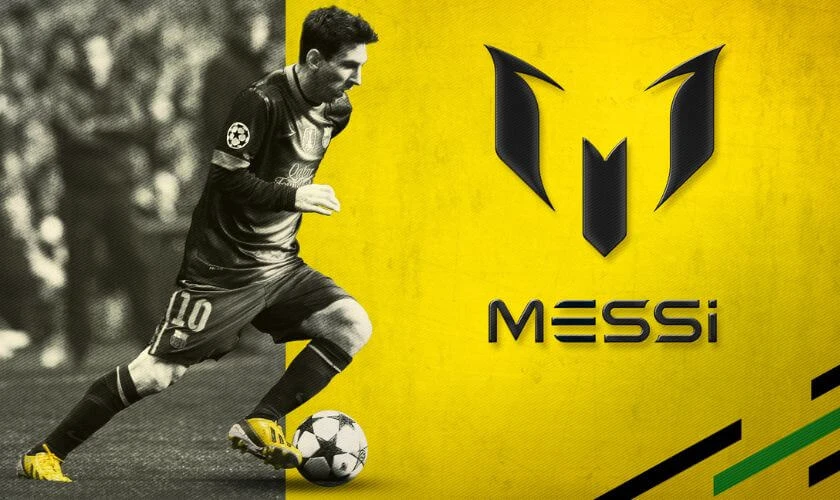 Ảnh nền Lionel Messi đang đá bóng ngầu nhất