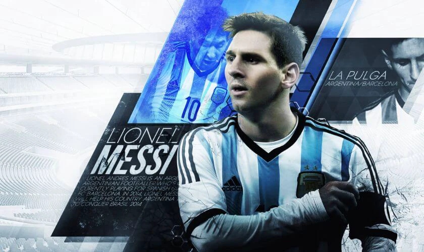 Ảnh nền Messi 3D trong nhiều áo đấu khác nhau