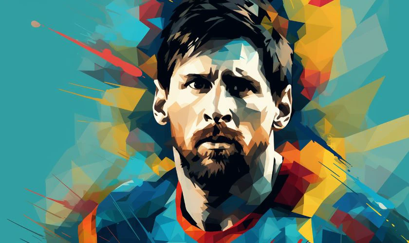 Ảnh nền Messi 3D trong nhiều áo đấu khác nhau ngầu nhất