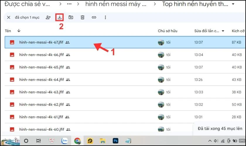 Cách tải full bộ hình nền Messi 4K cho máy tính 