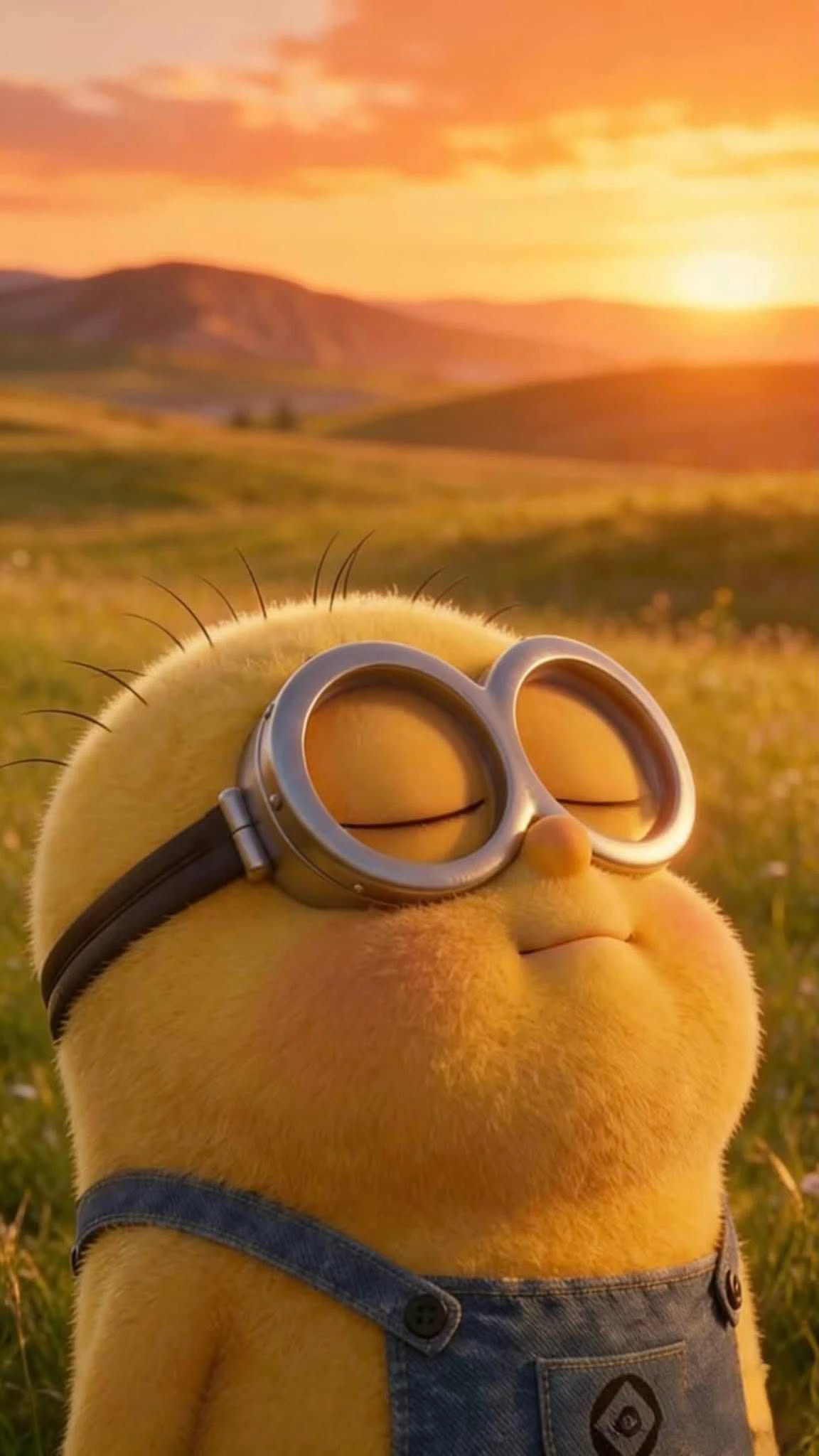 Hình nền Minion phồng má đáng yêu cho điện thoại