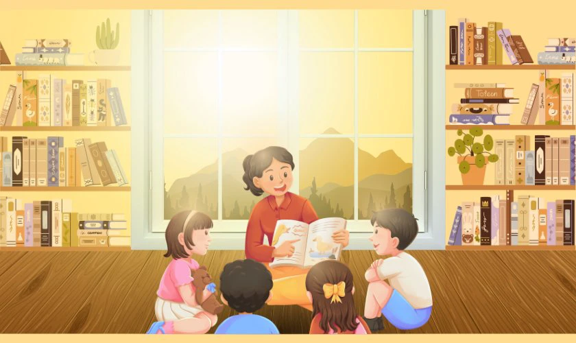 Ảnh cô giáo đang dạy học