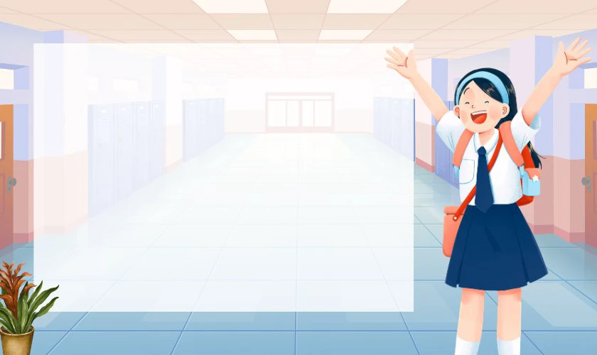 Hình nền Powerpoint 20/11 chủ đề học sinh năng động