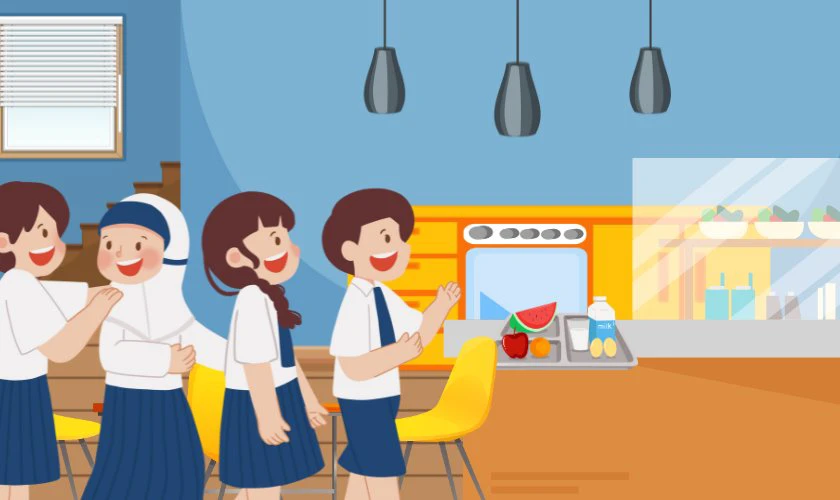 Hình nền Powerpoint 20/11 chủ đề bạn bè, trường lớp