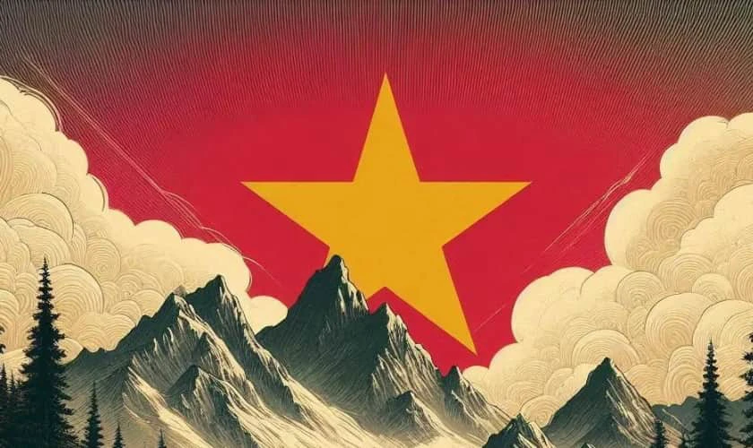 Phông nền thuyết trình 30/4 tối giản