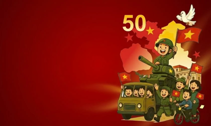 Ảnh nền slide kỷ niệm ngày Thống nhất