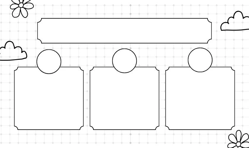 Hình nền slide PowerPoint tone màu trắng dễ thương