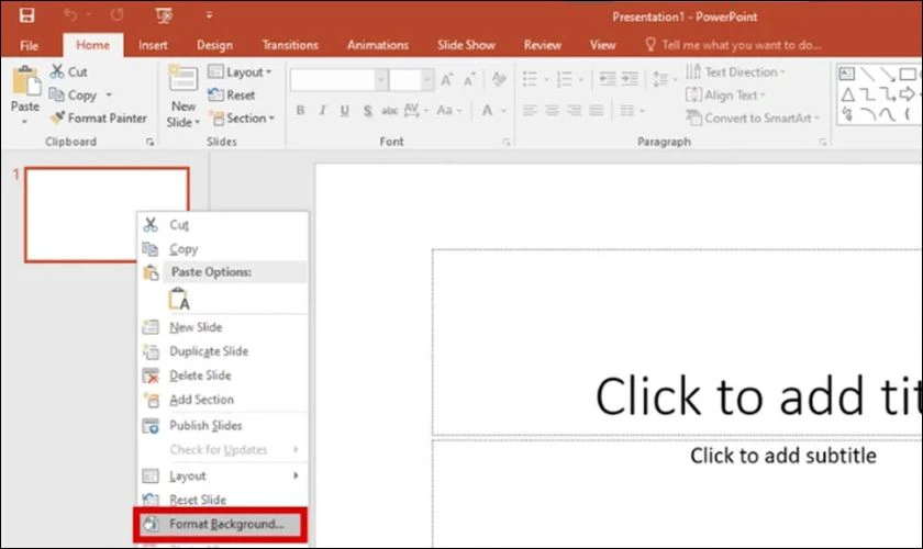 Chèn hình nền vào PowerPoint như thế nào?