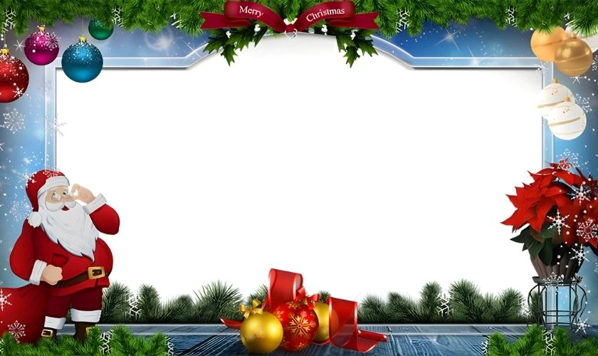 Wallpaper PowerPoint Giáng sinh tone màu trắng