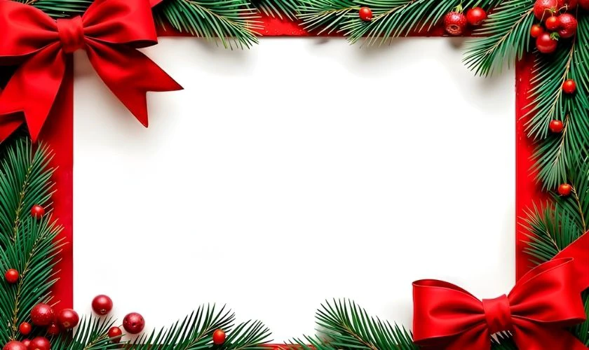 Ảnh nền PowerPoint Noel tone màu trắng