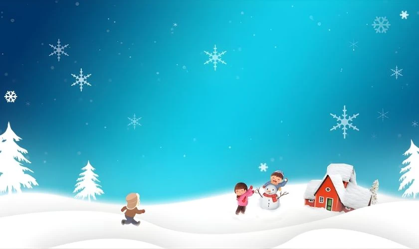 Hình nền PowerPoint Noel dễ thương