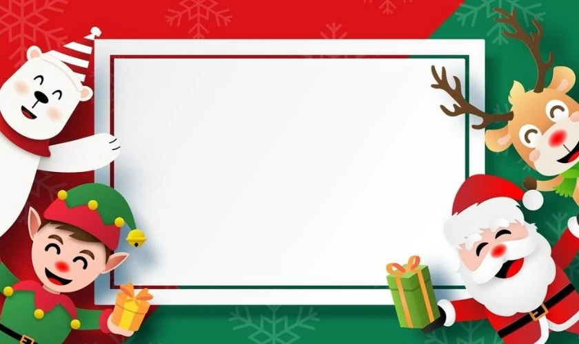 Hình nền PowerPoint Giáng sinh chủ đề ông già Noel