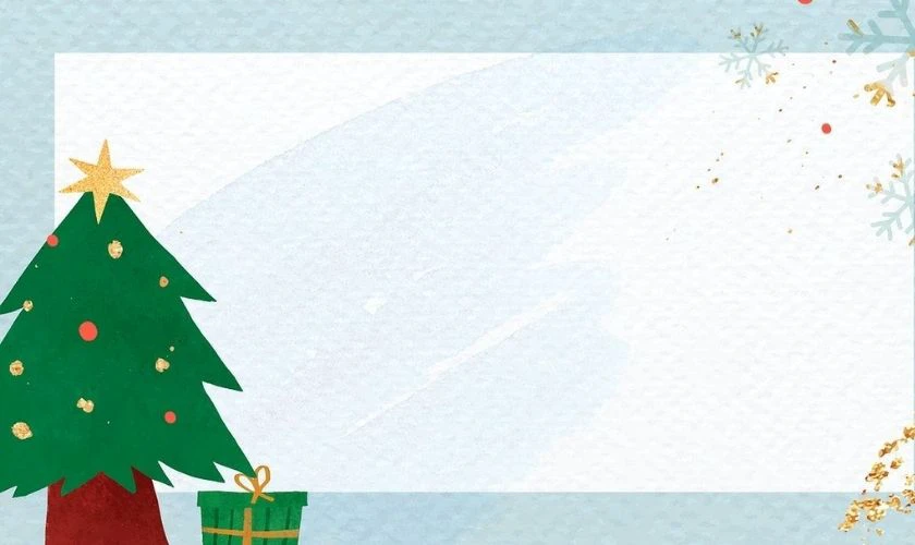 Hình nền PowerPoint Giáng sinh chủ đề cây thông Noel