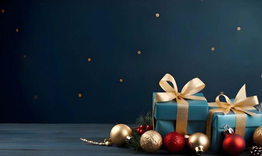 Hình nền PowerPoint chủ đề hộp quà