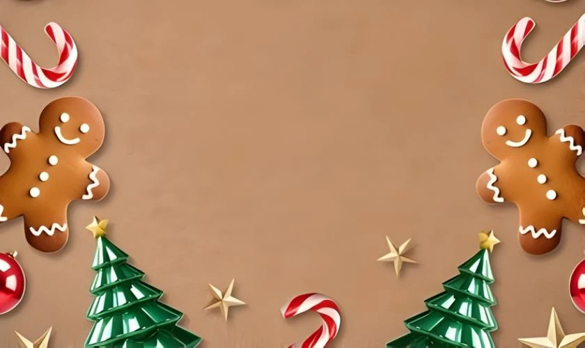 Ảnh nền PowerPoint Giáng sinh chủ đề bánh kẹo