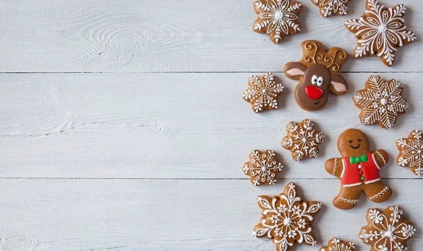 Wallpaper PowerPoint Noel chủ đề bánh kẹo