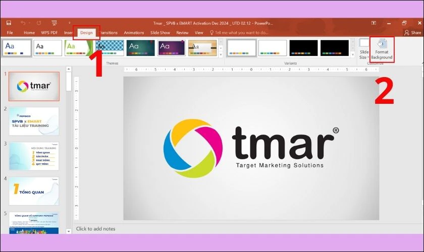 Mở file PowerPoint
