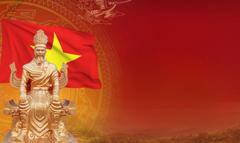 Ảnh lá cờ Việt Nam tone đỏ rực