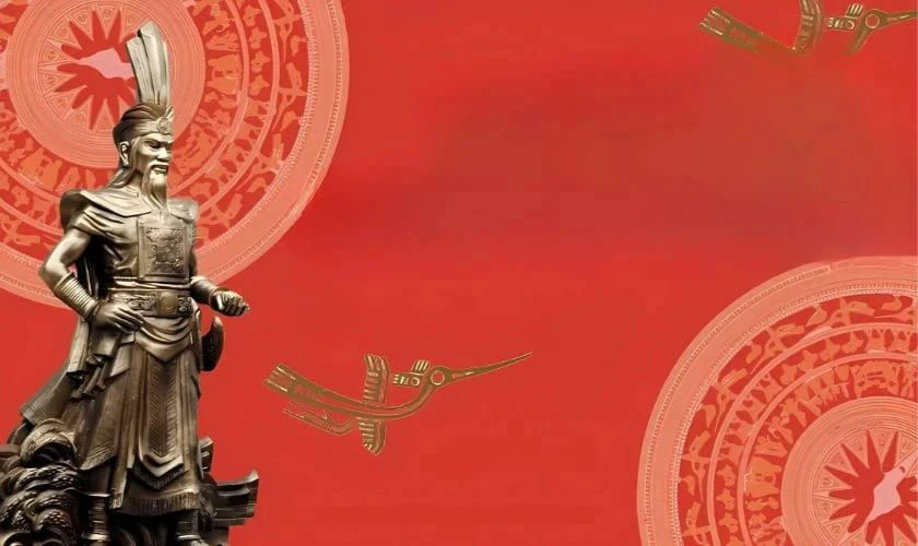 Hình nền Powerpoint Giỗ Tổ Hùng Vương kiểu hiện đại độc đáo