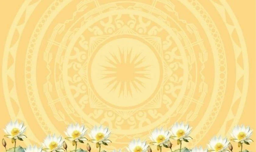 Họa tiết trống đồng tone vàng