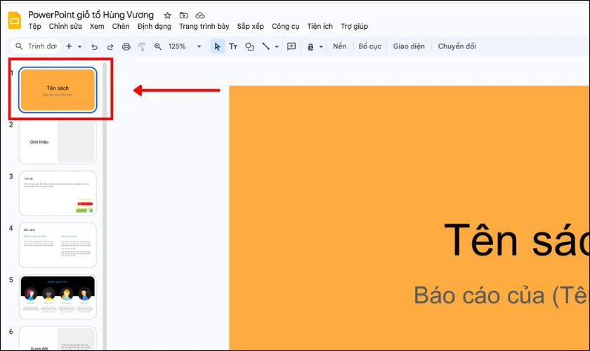 Cách thay đổi hình nền Powerpoint Giỗ Tổ Hùng Vương