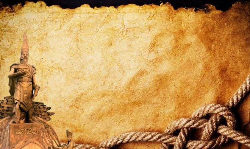 Hình nền Powerpoint Giỗ Tổ Hùng Vương biểu tượng văn hóa đẹp